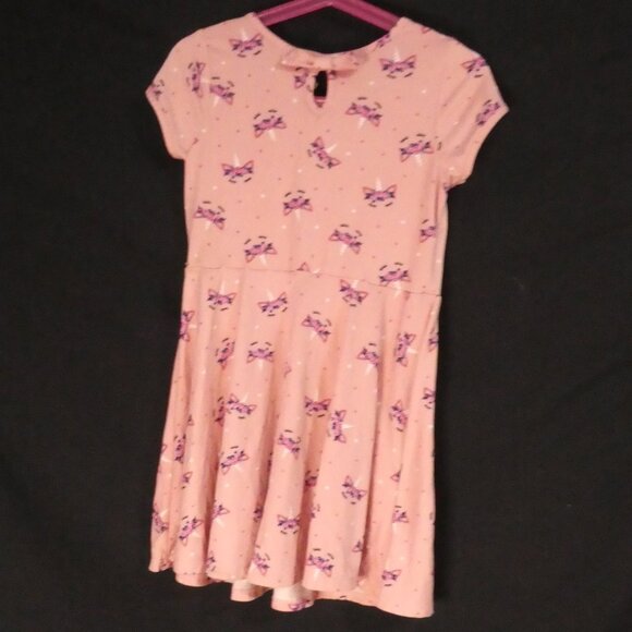 JENNA & JESSIE | 4T | Pink Short Sleeve Dress | Bow Neckline Back Design - Picture 2 of 16